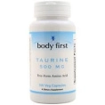 Body First, Таурин (500 мг) 100 вегетарианских капсул
