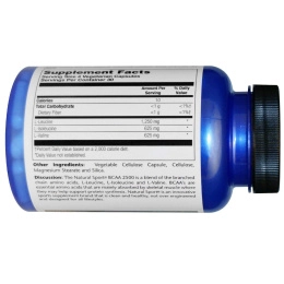 Natural Sport, Аминокислоты с разветвленной цепью 2500, 120 вегетарианских капсул