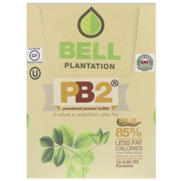 PB2 Foods, PB2, Порошковое арахисовое масло, 12 пакетиков, 0.85 унций каждый