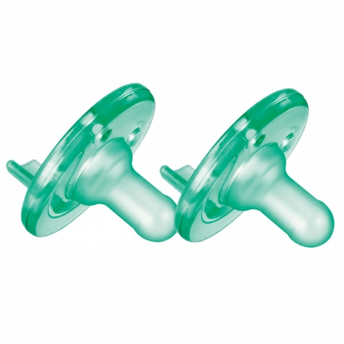 Philips Avent, Пустышка, Зеленая, 0-3 месяца, Упаковка из 2 штук