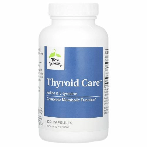 EuroPharma, Terry Naturally, Thyroid Care, забота о щитовидной железе, 120 капсул