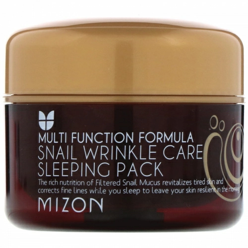 Mizon, Snail Wrinkle Care Sleeping Pack, 2.7 fl oz (80 ml)