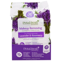 Petal Fresh, Botanicals, Успокаивающие и Исцеляющие Салфетки, Лаванда и Розмарин, 30 Влажных Салфеток