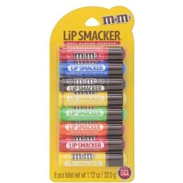 Lip Smacker, M&M's, Lip Balm Party Pack, набор бальзамов для губ, 8 шт.