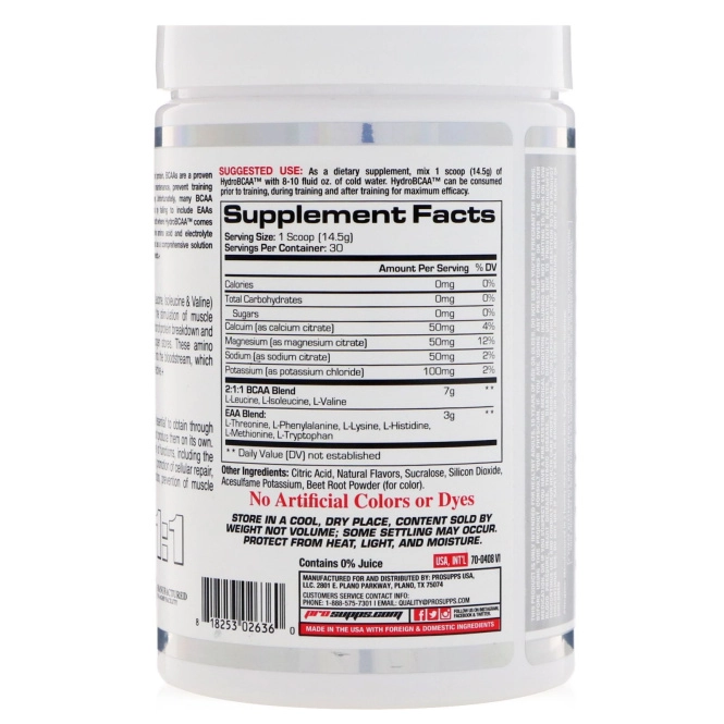 ProSupps, Hydro BCAA, Pink Lemoade, 15.3 oz (435 g)