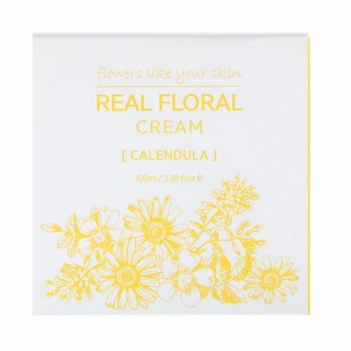 Nacific, Real Floral Cream, Calendula, 3.38 fl oz (100 ml)