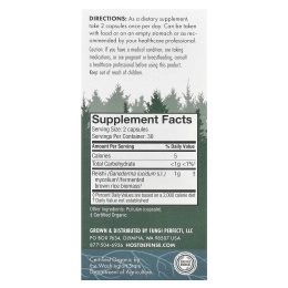 Fungi Perfecti, "Трутовик для защиты организма" из серии "Грибы для защиты организма", грибной препарат на основе трутовика для поддержания здоровья сердца, 60 капсул в растительной оболочке