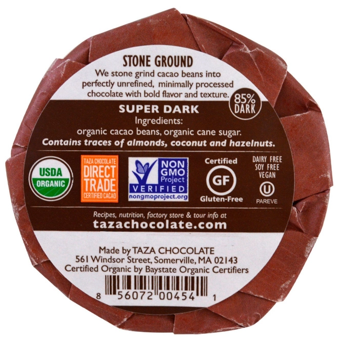 Taza Chocolate, Мексиканский шоколад, Супер-темный, 2 диска