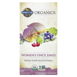 Мультивитамины Для Женщин Garden of Life KIND Organics Women's Once Daily, 60 веганских таблеток