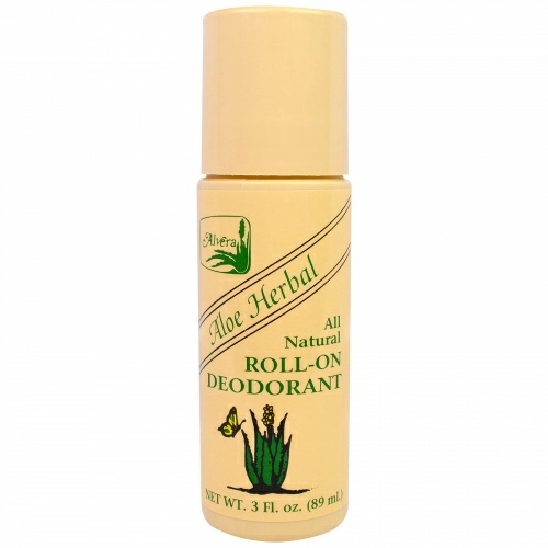 Alvera, Aloe Herbal All Natural Roll-On Deodorant, 3 жидких унций (89 мл)
