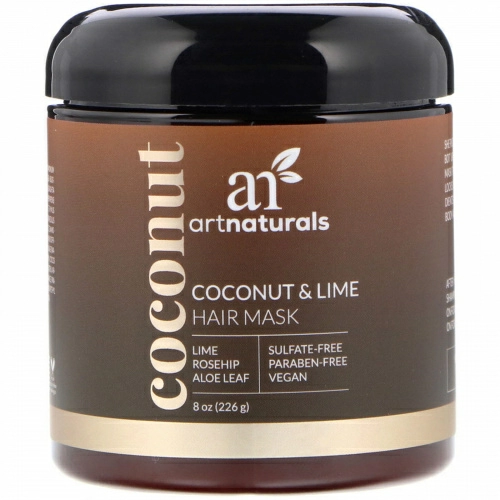 Artnaturals, Маска для волос с кокосом и лаймом, 8 унц. (226 г)