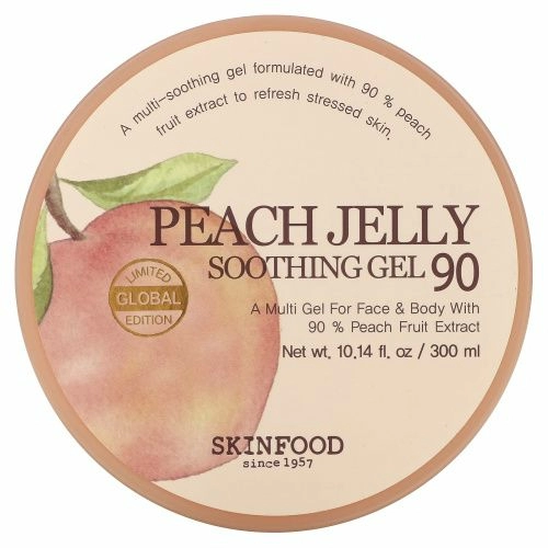 Skinfood, Peach Jelly, успокаивающий гель (персиковое желе) 90, 300 мл (10,14 жидк. унций)