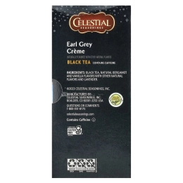 Celestial Seasonings, черный чай, крем с Эрл Грей, 16 чайных пакетиков, 31 г (1,1 унции)