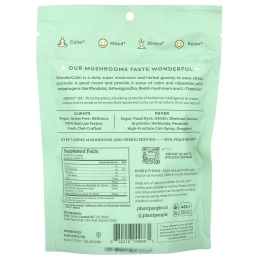 Plant People, WonderCalm®, жевательные мармеладки с грибами, летний персик, 60 жевательных таблеток