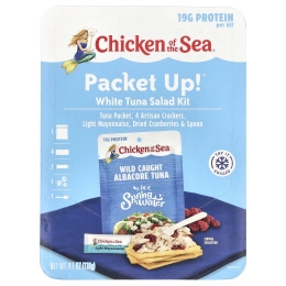 Chicken of the Sea, Packet Up! ™, набор для салата из белого тунца, 1 набор, 116 г (4,1 унции)