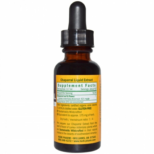 Herb Pharm, Ларрея трехзубчатая, 1 жидкая унция (30 мл)