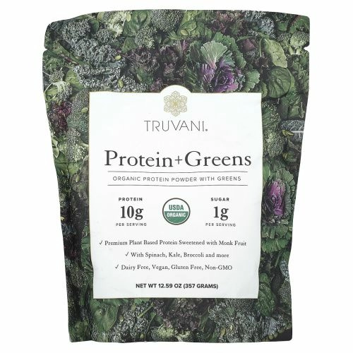 Truvani, Протеин + зелень, 357 г (12,59 унции)