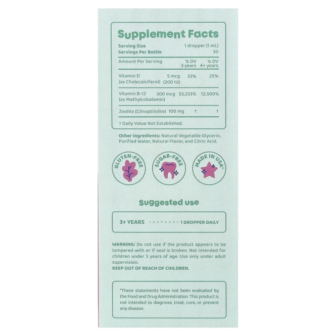 JoySpring, Detox Zee, для детей, 30 мл (1 жидк. унция)