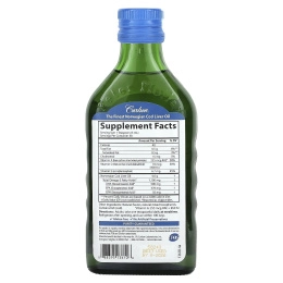 Carlson, Жир печени дикой норвежской трески, фруктовый всплеск, 250 мл (8,4 жидк. унц.)