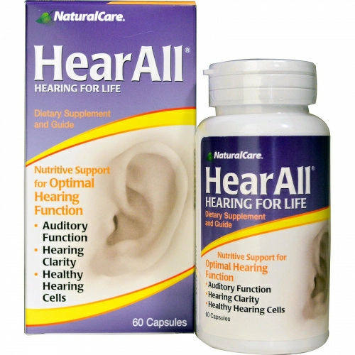 NaturalCare, HearAll , 60 капсул