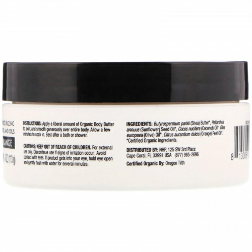 Dr. Mercola, Organic Revitalizing Body Butter, Sweet Orange, 4 oz