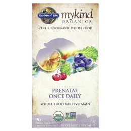 Витамины для беременных MyKind Organics Prenatal Once Daily Garden of life, 90 веганских таблеток