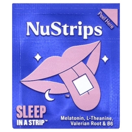 NuStrips, Sleep In A Strip™, голубика, 30 полосок