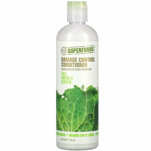 Petal Fresh, SuperFoods, Damage Control Conditioner, Kale, Omega 3 & Keratin, 12 fl oz (355 ml)