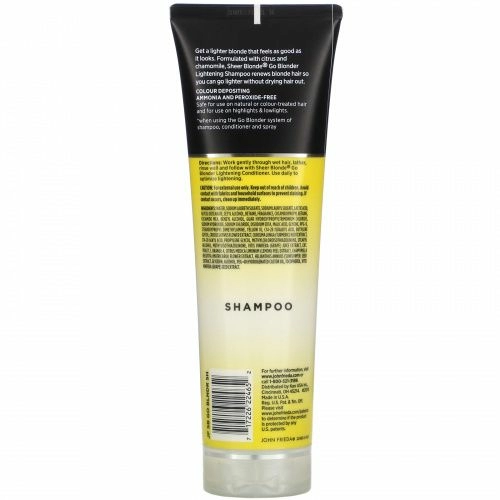 John Frieda, Осветляющий шампунь Sheer Blonde, Go Blonder, 245 мл