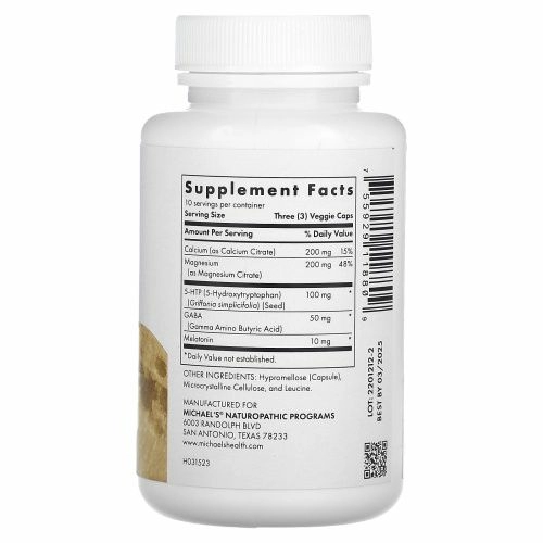 Michael's Naturopathic, Sleep Factors, 30 веганских капсул