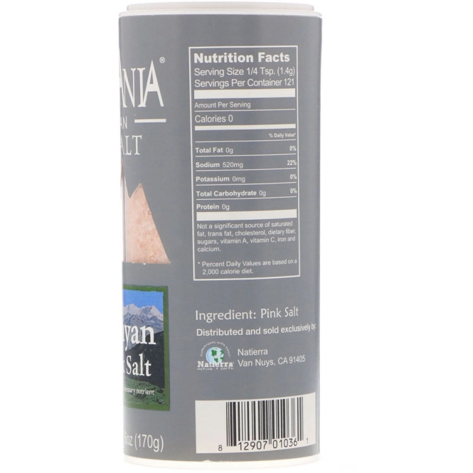Himalania, розовая гималайская соль, мелкая, 170 г (6 унций)