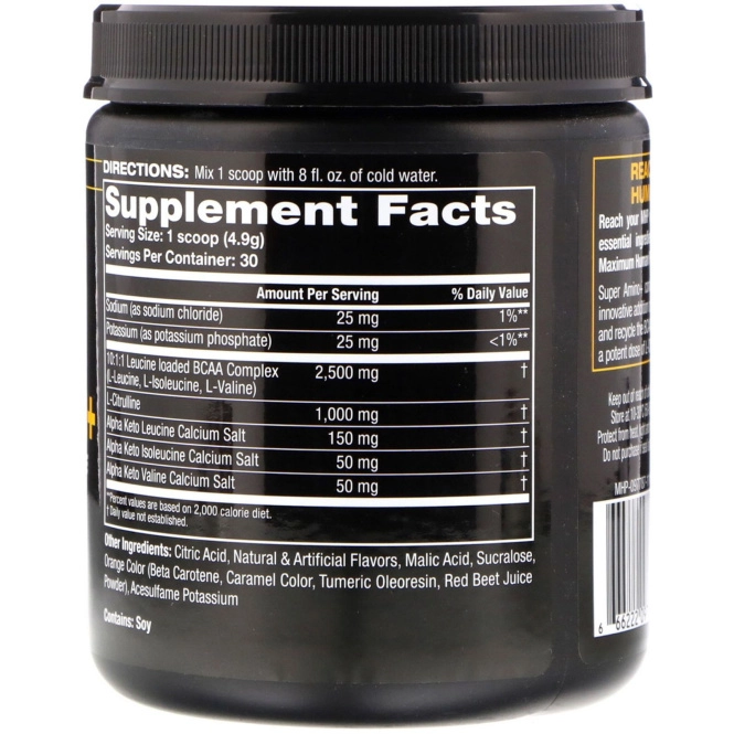 Maximum Human Performance, LLC, Super Amino+, манго и лимон, 147 г (5,19 унций)