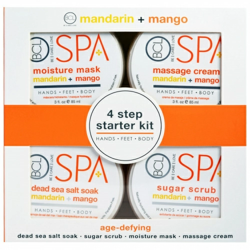 Petal Fresh, Spa, начальный набор из 4 шагов, антивозрастной, мандарин + манго, по 85 мл