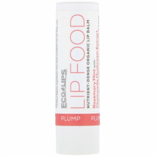 Eco Lips, Lip Food, питательный органический бальзам для губ, розмарин, мята и ромашка, 4,25 г (0,15 унции)