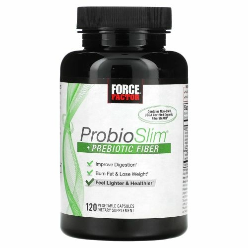 Force Factor, ProbioSlim, с пребиотической клетчаткой, 120 вегетарианских капсул