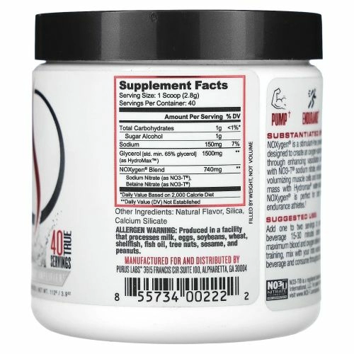 Purus Labs, Noxygen без вкуса 3,9 унции
