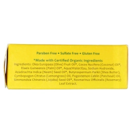 Organix South, TheraNeem Organix, Neem Therapé Cleansing Bar, Lemongrass & Patchouli, 4 oz (113 g)