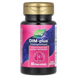 Nature's Way, DIM-Plus, Метаболизм эстрогенов, 60 вегетарианских капсул