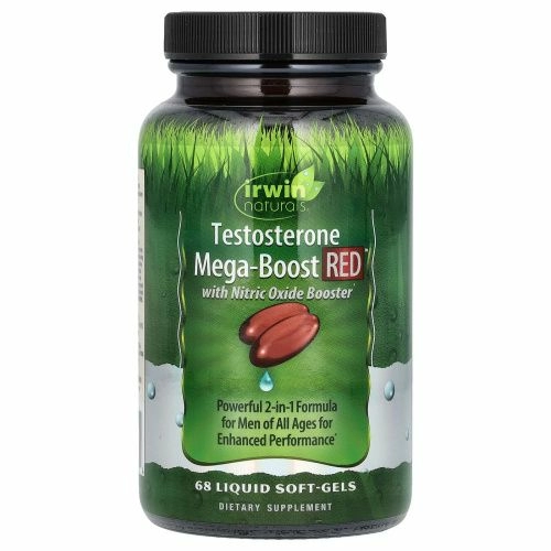 Irwin Naturals, Testosterone Mega-Boost RED, 68 желатиновых капсул