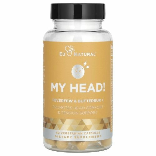 Eu Natural, My Brain !, пиретрум и белокопытник, 60 вегетарианских капсул