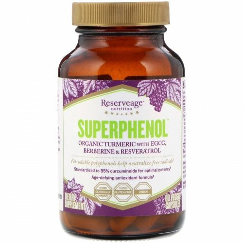 ReserveAge Nutrition, SuperPhenol, 60 вегетарианских капсул