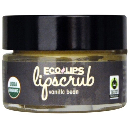 Eco Lips Inc., Органический, скраб для губ, Стручки ванили, .5 унций (14.2 г)