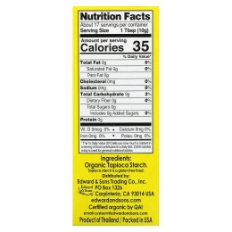 Edward & Sons, Органический тапиоковый крахмал (мука), 6 унц. (170 г)