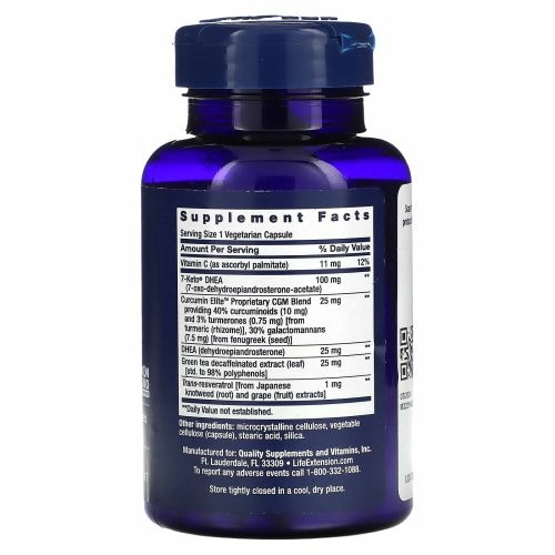 Life Extension, DHEA 60 вег капсул