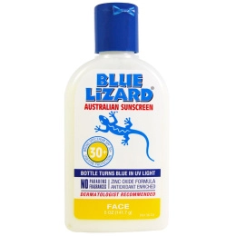 Blue Lizard Australian Sunscreen, Средство для лица SPF 30+, без запаха, 5 унций (141,7 г)