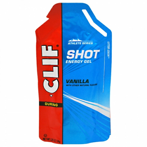 Clif Bar, Clif Shot Energy Gel, Vanilla, 24 Packets, 1.20 oz (34 g) Each