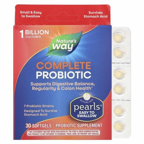 Nature's Way, Pearls IC, пробиотики для интенсивной терапии, 30 капсул