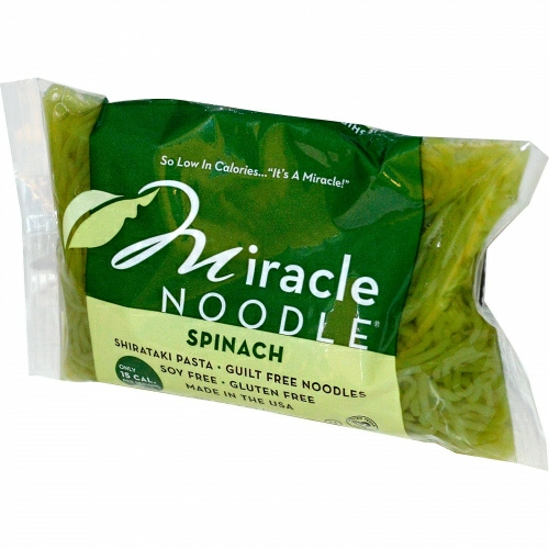Miracle Noodle, Шпинат, Лапша Ширатаки, 7 унций (198 г)