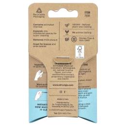 Dr. Tung's, Зубная нить с активированным углем, лемонграсс, 30 ярдов (27 м)