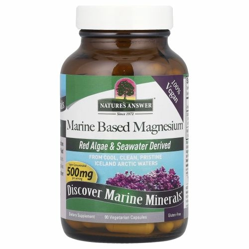 Nature's Answer, Растительный магний, 500 мг, 90 вегетарианских капсул